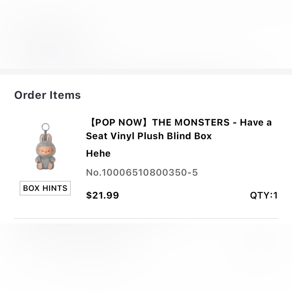 The Monsters Vinyl Plush Blind Box (labubu) hehe